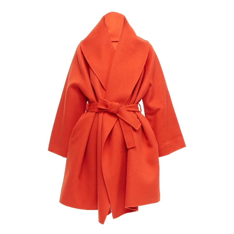 Bottega Veneta double face cashmere shawl collar belted coat