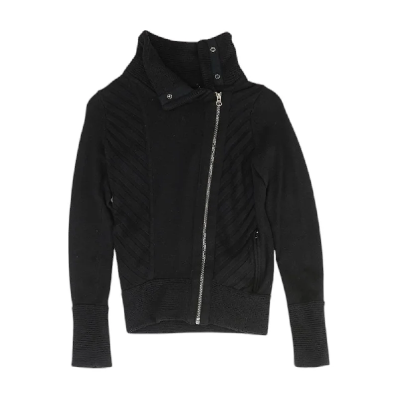 classic bomber jacketBlack Solid Lightweight Jacket