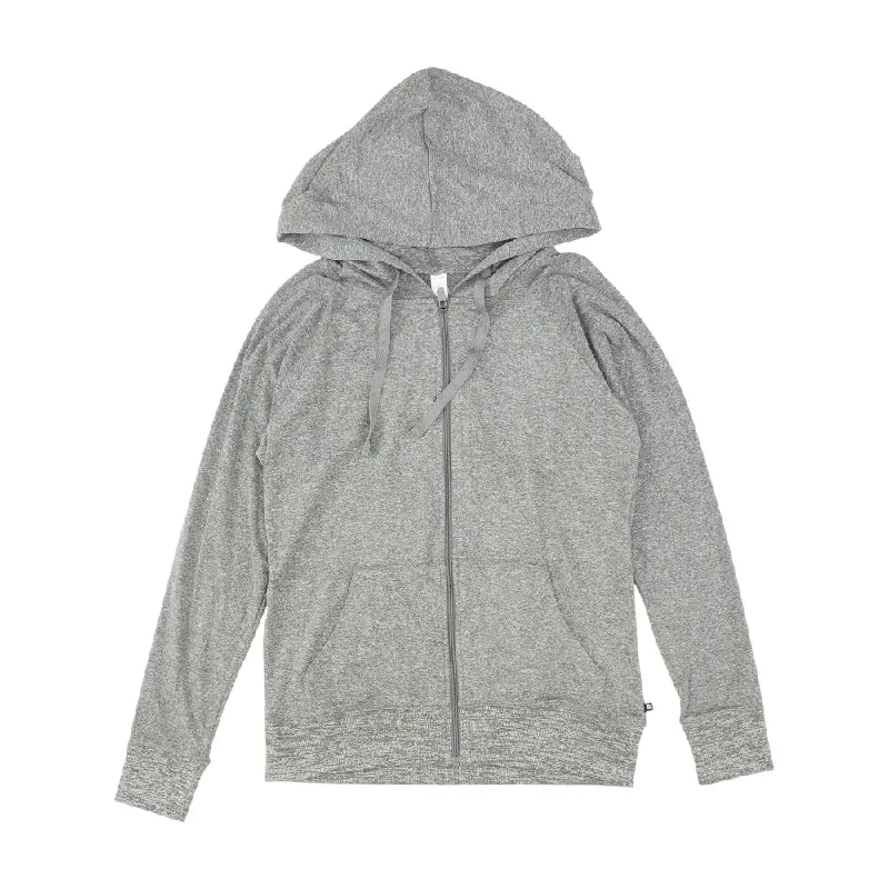 oversized coatGray Solid Lightweight Jacket