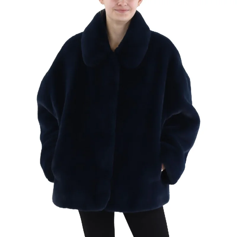 casual trench coatTed Baker Womens Faux Fur Long Faux Fur Coat