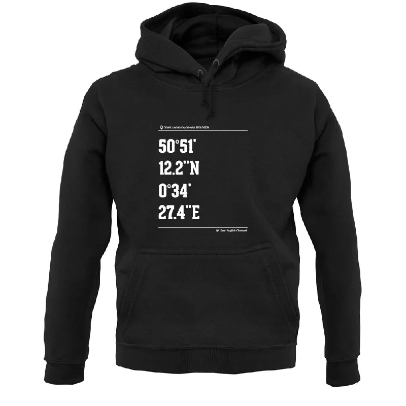 oversized hooded sweatshirtSurfing Coordinates Hastings Unisex Hoodie