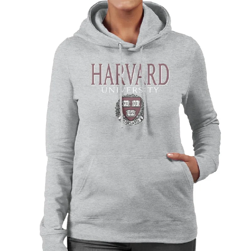 cool graphic hoodieHarvard University Faded Veritas Crest Women's Hooded Sweatshirt