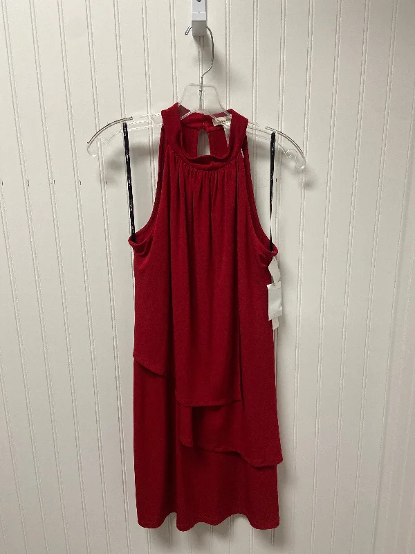 ruffle dressDress Party Short By Laundry In Red, Size: S