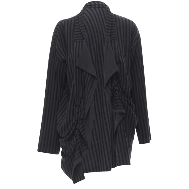 Comme Des Garcons striped wool draped jacket