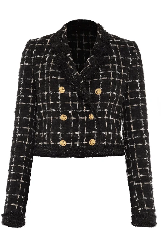 warm trench coatTweed Check Jacket