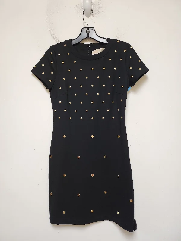 stylish party dressDress Casual Short By Michael By Michael Kors In Black & Gold, Size: S