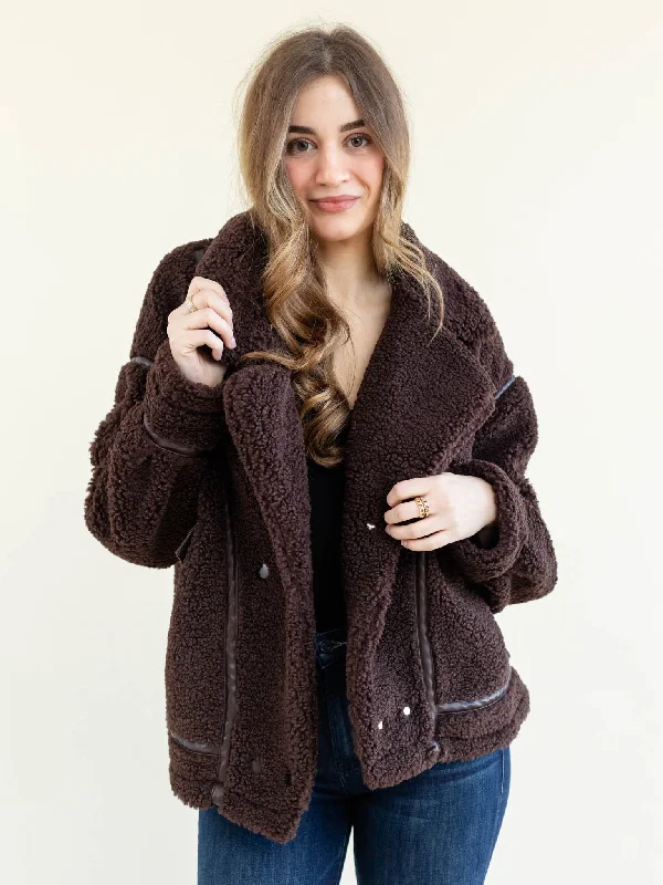 chic coatZ Supply Ari Sherpa Coat