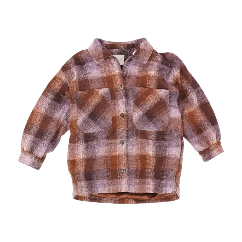 warm trench coatBrown Plaid Lightweight Jacket