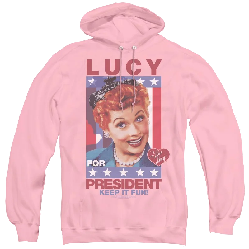 casual hoodie with logoI Love Lucy For President - Pullover Hoodie