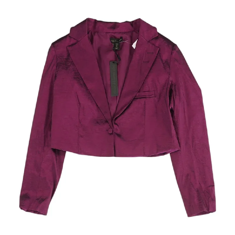 tailored coatMagenta Solid Blazer