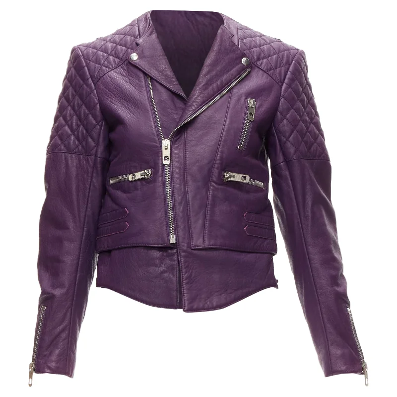 Balenciaga Nicolas Ghesquiere lambskin leather biker jacket