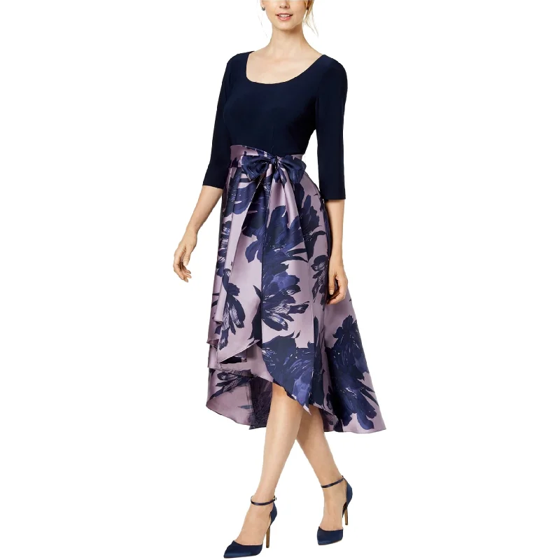 cocktail party dressR&M Richards Womens Contrast High-Low Dress