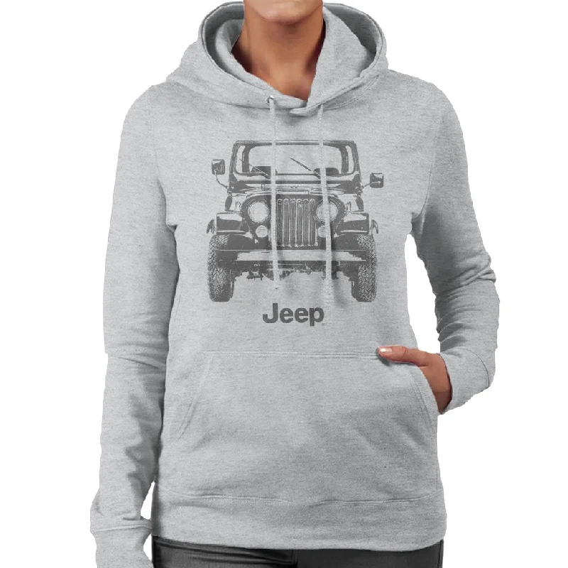 pullover hoodieJeep Classic Front View Women's Hooded Sweatshirt