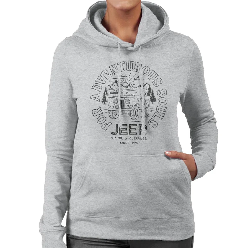 high-quality hoodieJeep For Adventurous Souls Women's Hooded Sweatshirt