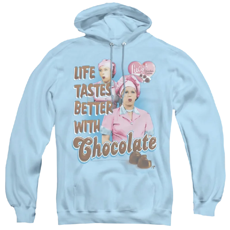 zip-up hoodie for gymI Love Lucy Better With Chocolate - Pullover Hoodie