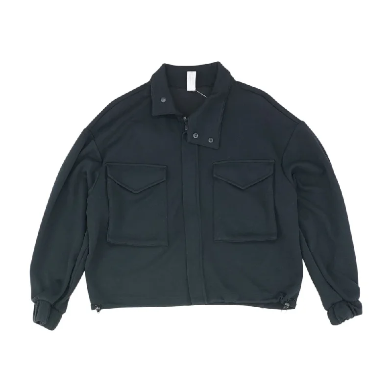 insulated winter jacketBlack Solid Active Jacket