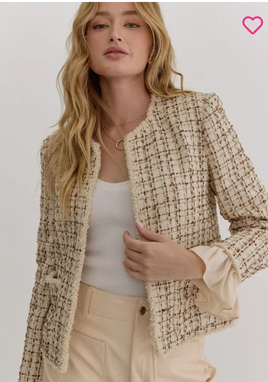 retro coat"Winter Wonder" Blazer in Tan