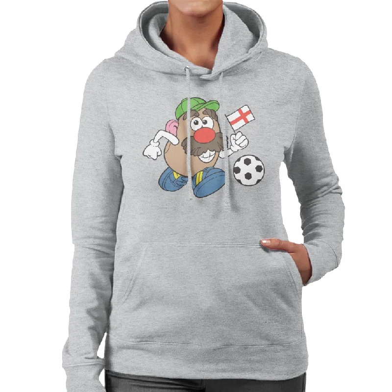 premium zip-up hoodieMr Potato Head Football Dribble Women's Hooded Sweatshirt