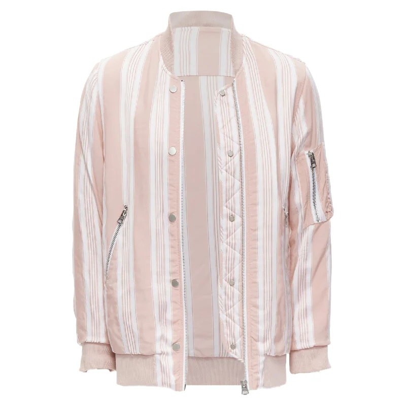 Acne Studios Varden striped padded bomber jacket