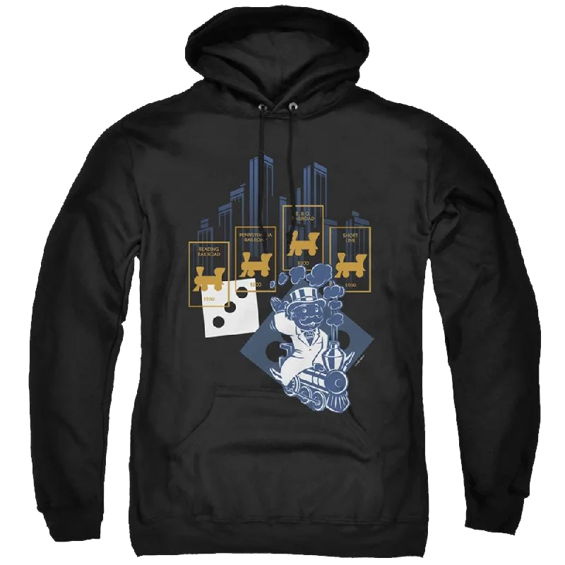 comfortable hoodieMonopoly The True Railroad Tycoon No Logo - Pullover Hoodie