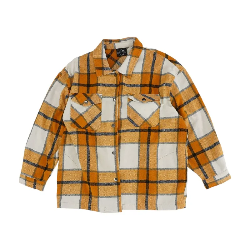 street style coatYellow Plaid Lightweight Jacket