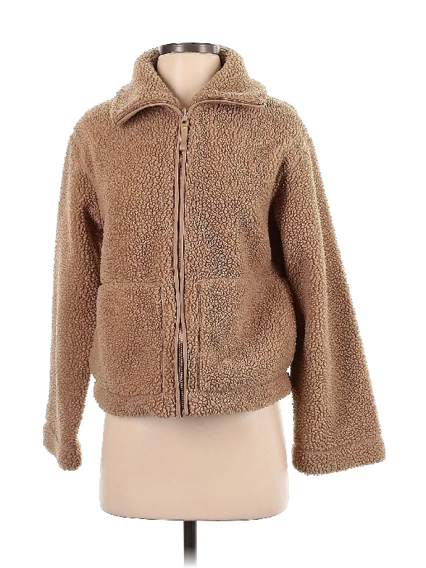 sleek sports hoodieFaux Fur Jacket