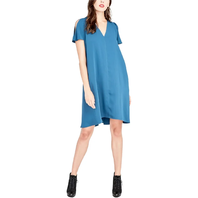 layered dressRachel Roy Womens V-Neck Shift Dress, Blue, X-Small