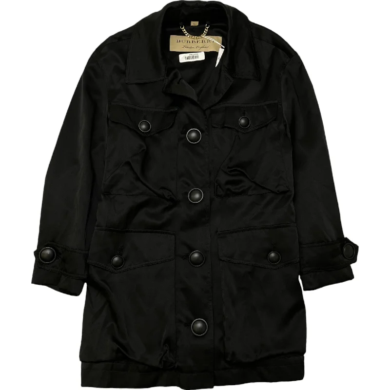 fashionable outerwearWomen's Button Jacket Black Size S