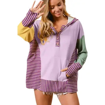 padded coatMardi Gras Hooded Pullover