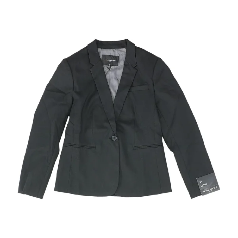 tailored coatBlack Solid Blazer