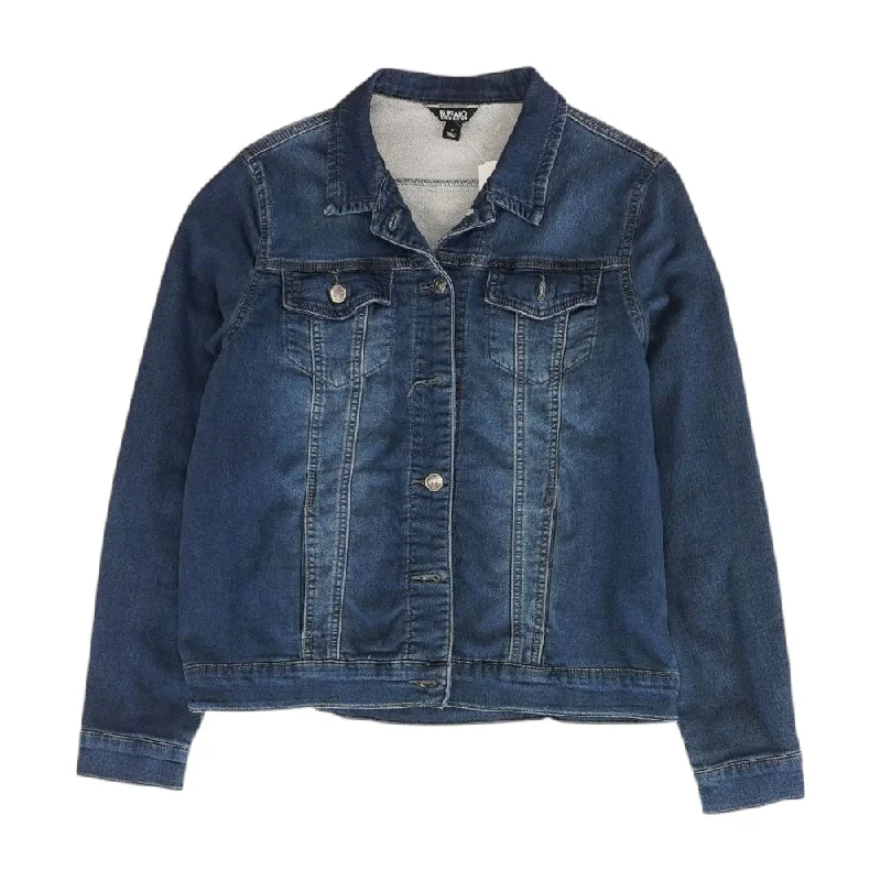 tailored blazer coatBlue Solid Denim Jacket