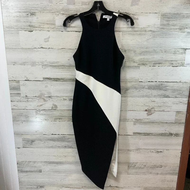 minimalistic dressDress Work By Elizabeth And James In Black & White, Size: S