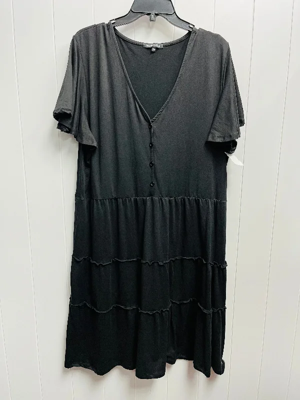 casual dressDress Casual Short By Clothes Mentor In Black, Size: 2x