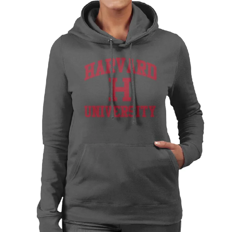 oversized pullover hoodieHarvard University Classic Text Logo Women's Hooded Sweatshirt