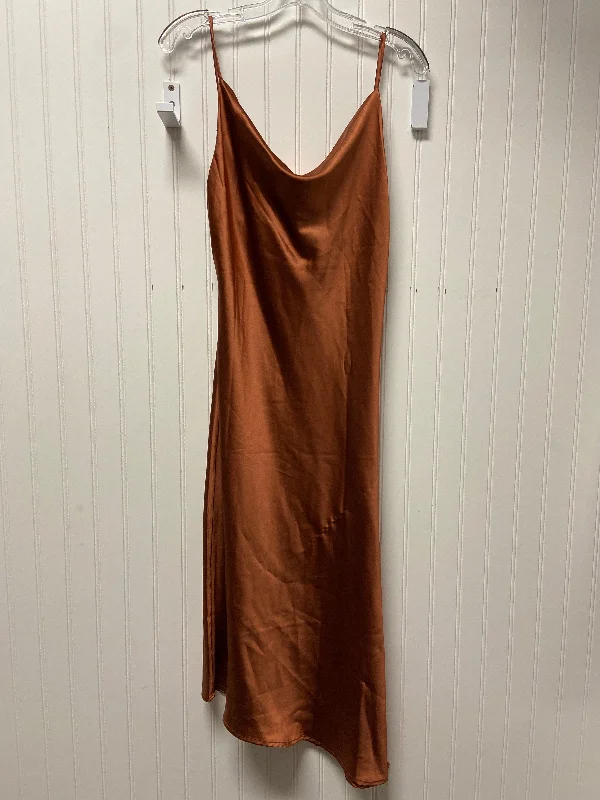 fitted cocktail dressDress Party Midi By Cmb In Orange, Size: S