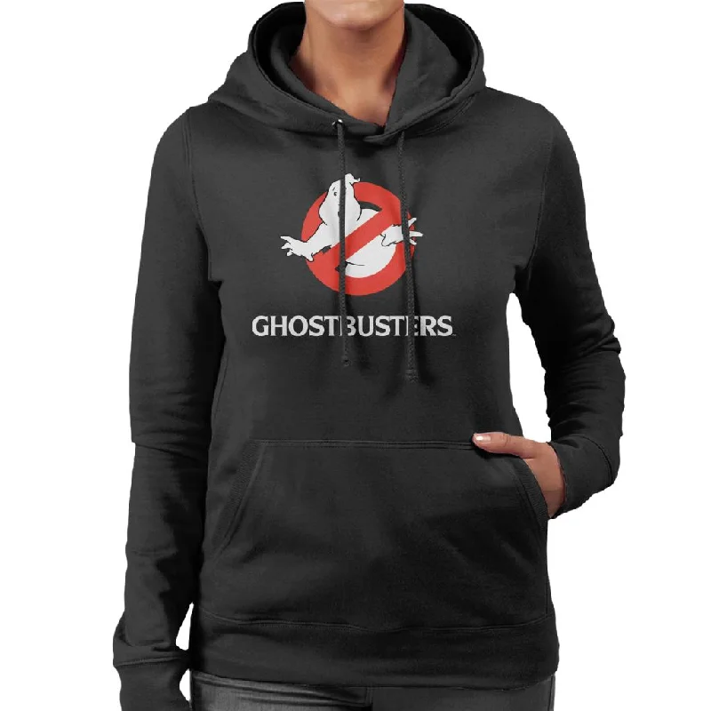 premium hoodieGhostbusters Classic Movie Logo Women's Hooded Sweatshirt