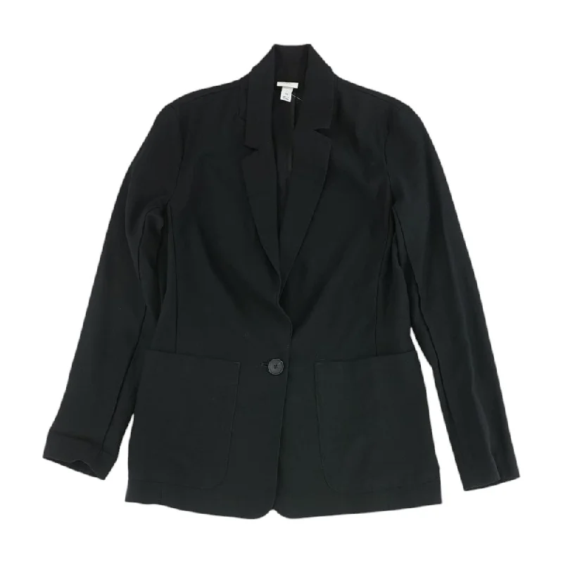 graphic coatBlack Solid Blazer