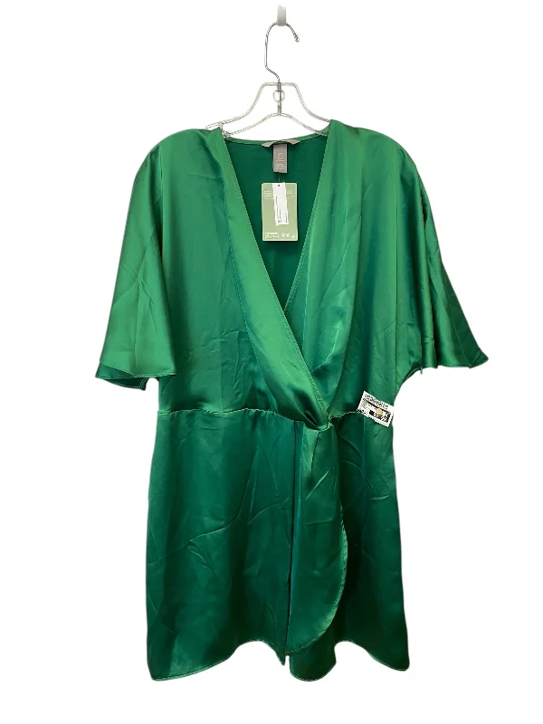 stylish party dressDress Casual Short By H&m In Green, Size: Xl