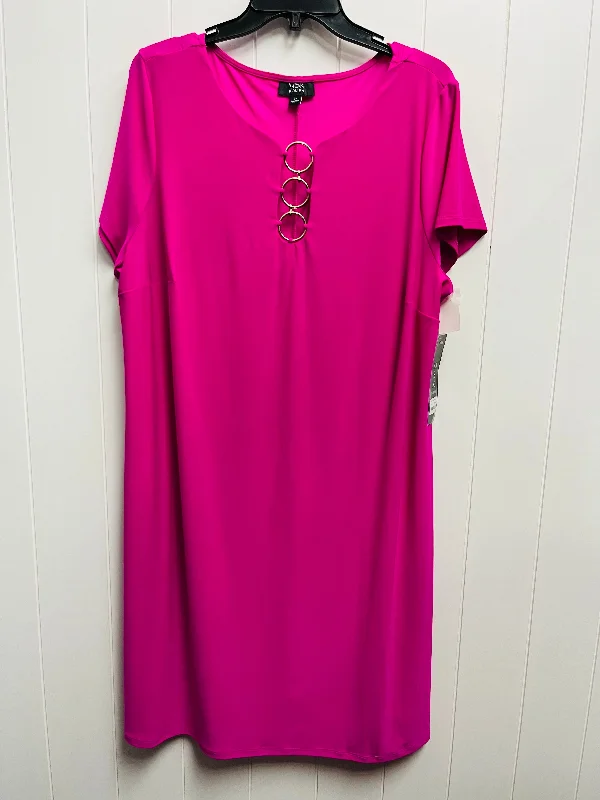 bodycon dressDress Casual Short By Msk In Pink, Size: 2x