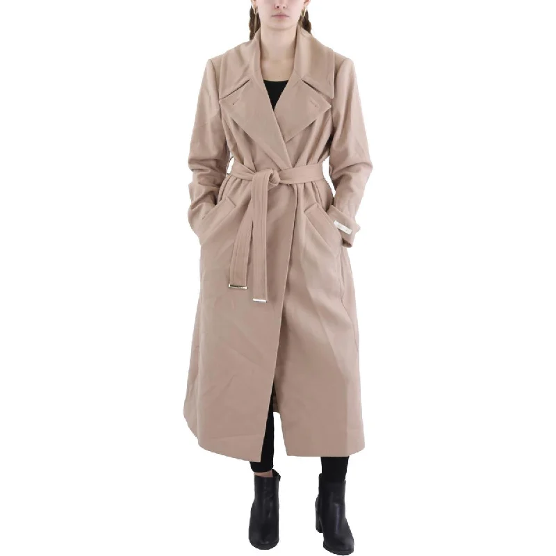 cold weather coatTed Baker Womens Wool Blend Belted Long Coat