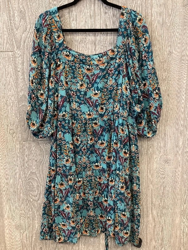 high-waisted dressDress Casual Midi By Maurices In Blue, Size: 3x