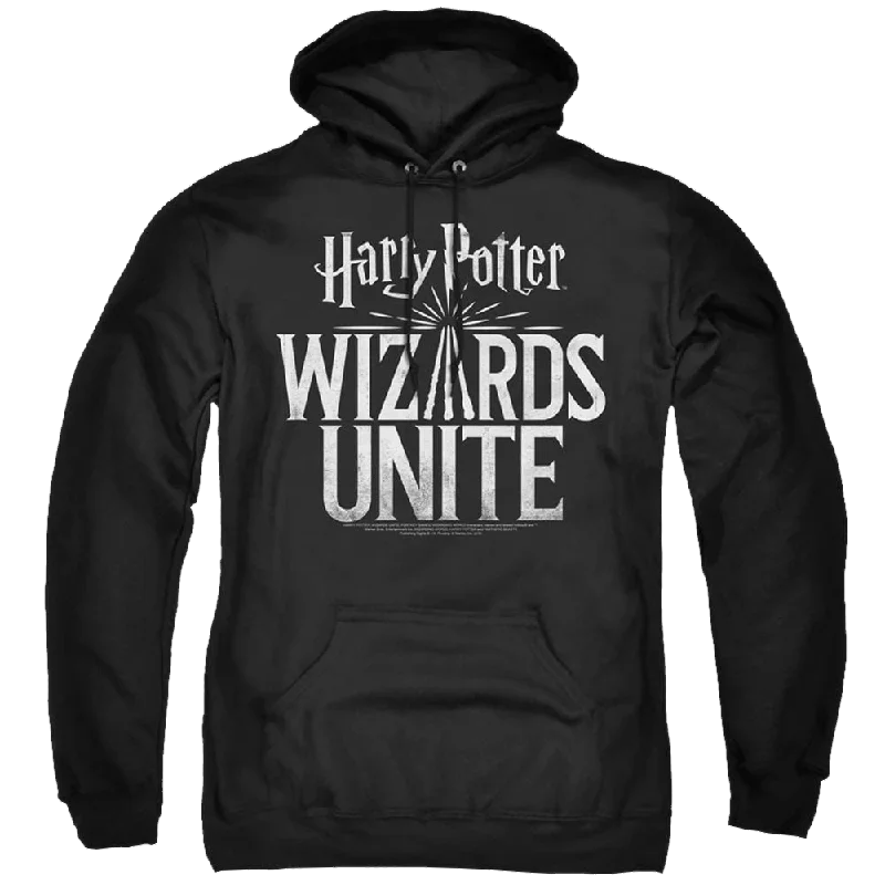 fitted hoodieHarry Potter Wizards Unite Logo - Pullover Hoodie