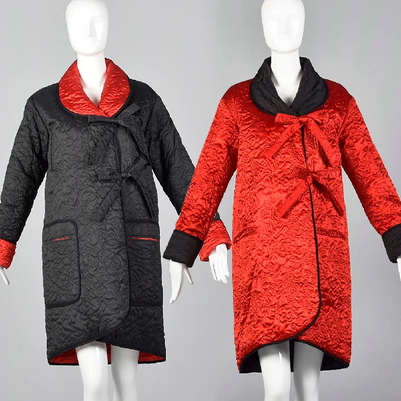 everyday winter coat1980s Sonia Rykiel Reversible Quilted Coat