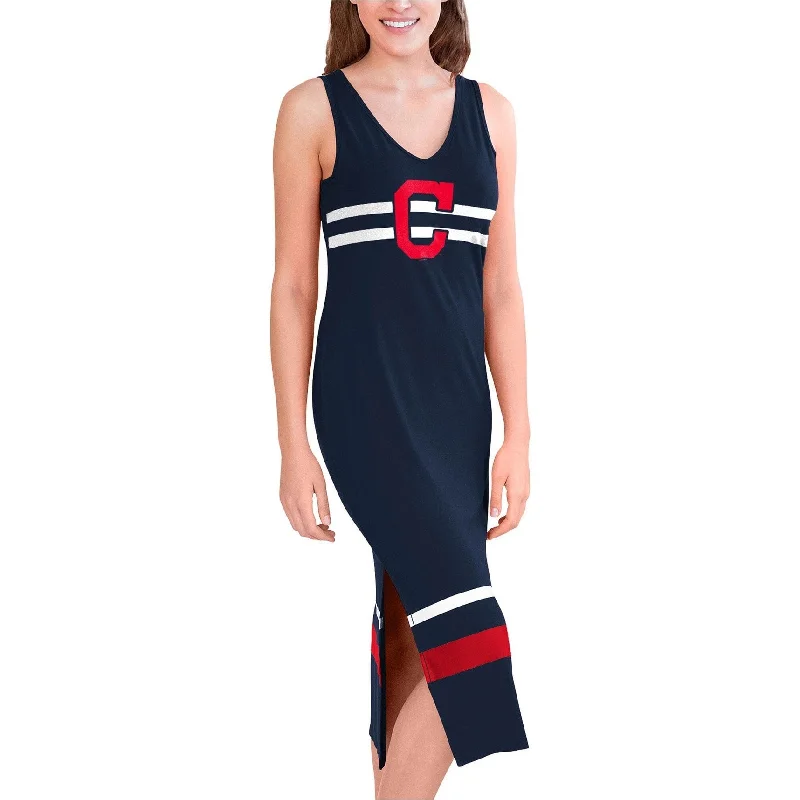 formal dressG-III Sports Womens Cleveland Indians Maxi Dress, Blue, Small