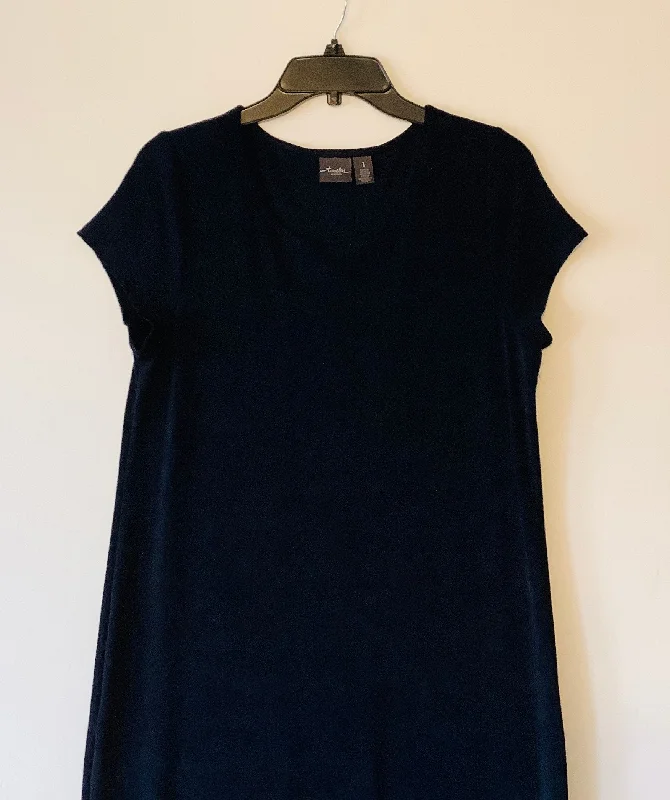 denim dressDress Casual Short By Chicos In Navy, Size: M