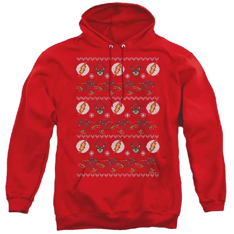 classic hoodieFlash, The The Flash Ugly Christmas Sweater - Pullover Hoodie