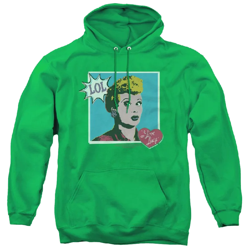 oversized hoodie with drawstringsI Love Lucy I Love Worhol Lol - Pullover Hoodie