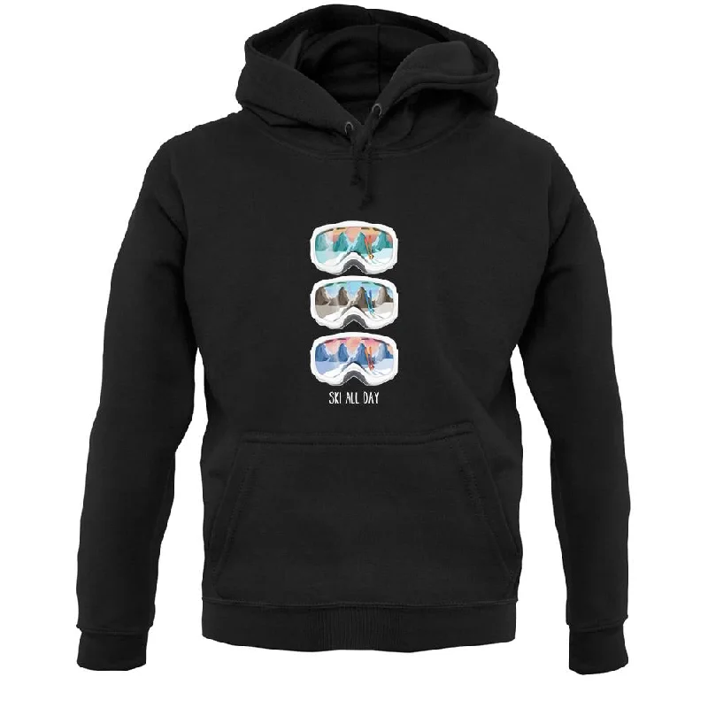 soft pullover hoodieSki All Day Unisex Hoodie