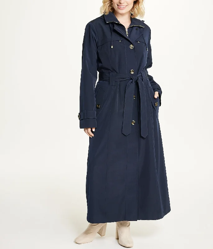 chic outerwear49" Long Single Breasted Trench