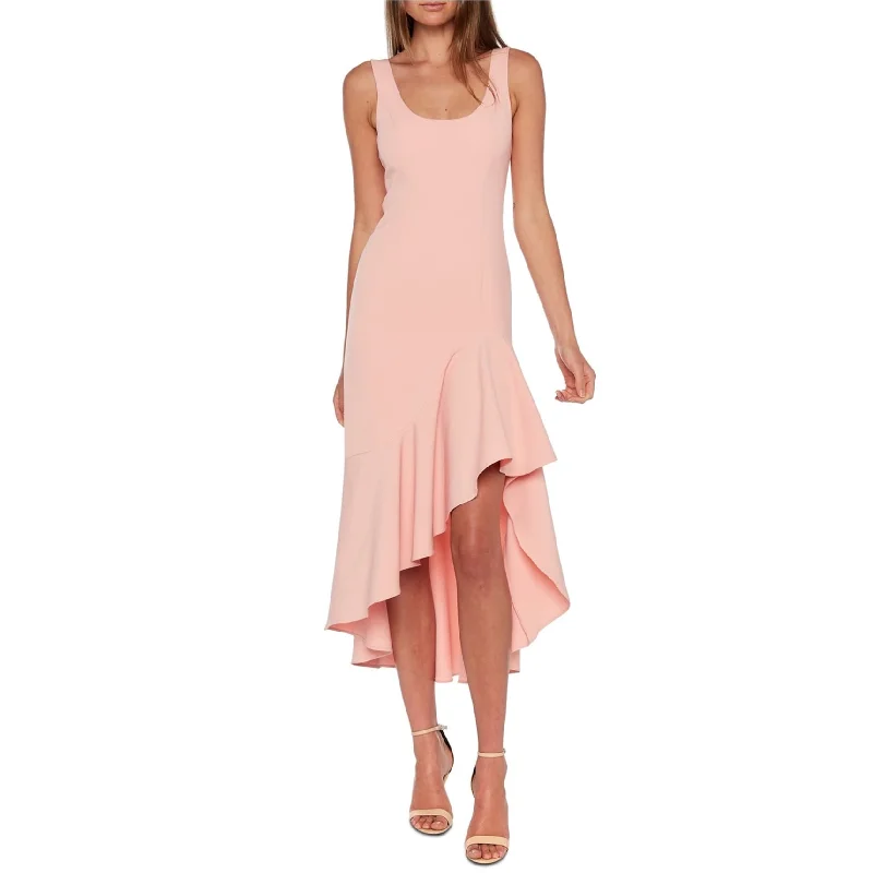 stylish dressBardot Womens Ruffle High-Low Dress, Pink, Medium